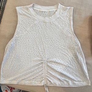 Lululemon Cinch Me Up Front Tank Veil Size 8 | Color: Cream/White | Size: 8